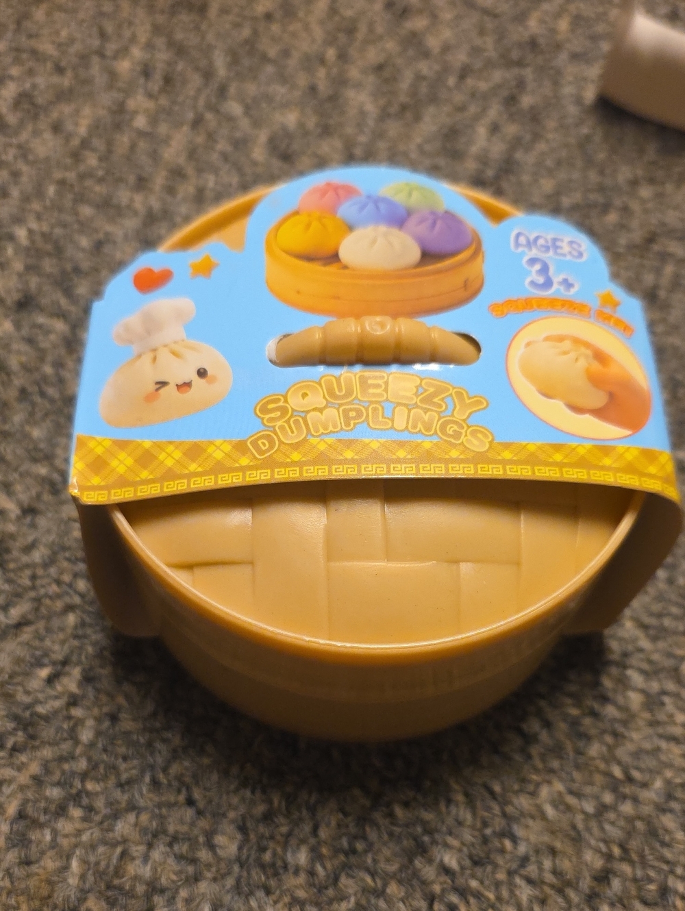 Squeezy Dumplings, One - Random Color, Glitter With Orbeez Inside, New, Ages 3+.
